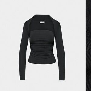 Aritzia Contour black long sleeve top